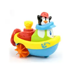 Capitan Pinguino – Barca Giocattolo per Bagnetto e Gioco Creativo