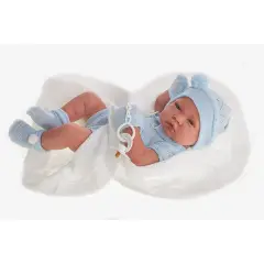 Bambola Appena Nato con Copertina a Maglia – 42 cm