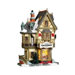 Lemax Tannenbaum Christmas Shoppe 35845 – Negozio Natalizio Luminoso in Porcellana Caddington