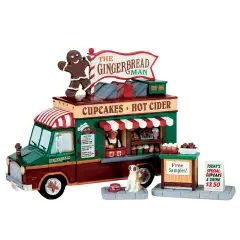 Lemax The Gingerbread Man 63278 – Set 3 Pezzi con Food Truck Natalizio