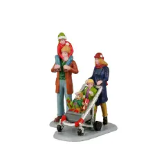 Lemax Family Holiday Shopping Spree 22124 – Famiglia con Regali di Natale Vail Village