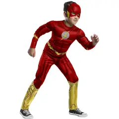 Costume Flash Black Line Deluxe per Bambini - Taglia S - 3/4 Anni