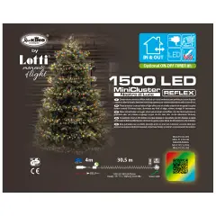 Catena Luminosa MiniCluster 1500 LED Multicolor 30,5 m