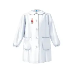 Grembiule Bambina Scuola 4066 Bianco 8 Anni