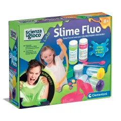 Clementoni Scienza e Gioco Lab Slime Fluo, Kit Slime Fluorescenti 8+