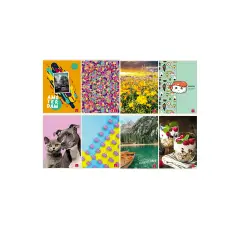 Quaderno Maxi per Ragazzi Fantasie Assortite: 80 g, Rigatura 1R Per Scuola Media e Superiore
