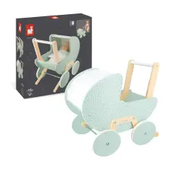 Janod - Carrozzina Zen in Legno con Cuscino e Copertina