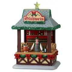Lemax Gluhwein Booth 43714 – Chiosco Natalizio del Vin Brulé Caddington Village