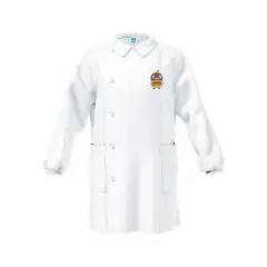 Grembiule Bambino Asilo Hamburger Bianco 4 Anni