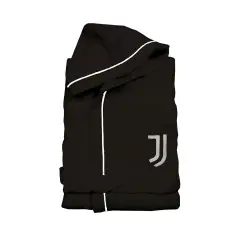 Accappatoio Microspugna 8-10 Anni Juventus Nero