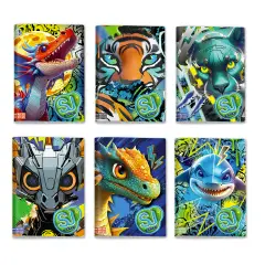 Sj Gang Animali Boy Quaderno A4 Maxi 96/100 Rigatura B