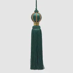 Nappa Natalizia Verde Oro Gem Meridian H27 D6 cm