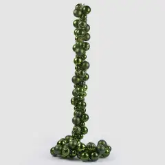 Festone Natalizio con Palline Verdi 150cm EDG Enzo De Gasperi