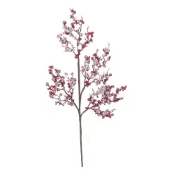 Pick Natalizio Delia Bacche Rosso Ghiacciato H50cm