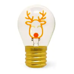 Legami - Lampada Da Tavolo A Forma Di Lampadina Renna Di Natale