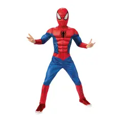 Costume Spiderman Black Line - Taglia L - 7/8 Anni