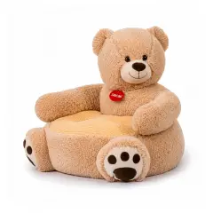 Poltrona Orso Beige Bambini Dolce Abbraccio 50x50x50 cm