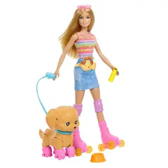 Barbie E Cucciolo Sui Pattini Blnde Jmj44