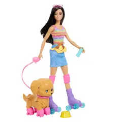 Barbie E Cucciolo Sui Pattini Brun Jmj45