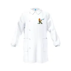 Grembiule Bambino Asilo Pompiere Bianco 6 Anni