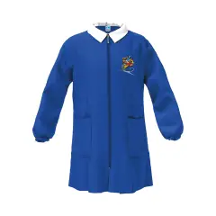Grembiule Bambino Scuola Zip Game Blu 8 Anni