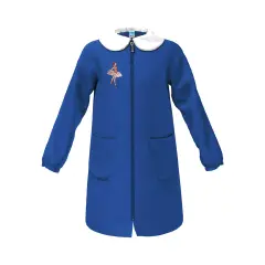Grembiule Bambina Scuola Zip Ballerina Blu 10 Anni