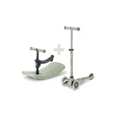 Monopattino E Dondolo Mini Micro Deluxe Led Verde