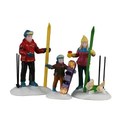 Lemax Family Ski Day 62634 – Famiglia sulla Neve in Resina