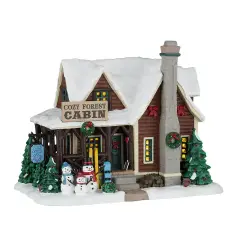 Lemax Cozy Forest Cabin 65535 – Baita nel Bosco Luminosa Vail Village