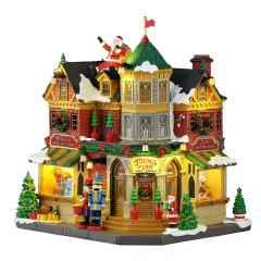 Lemax Tidings And Joy 65526 – Negozio di Giocattoli Natalizio Luminoso Caddington