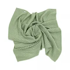 Stokke coperta in Lana Merino 80x80 Sage Green