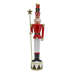 Soldatino Natalizio Brayden con Scettro in Resina 46 cm Decorazione Natale