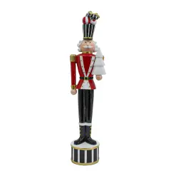Soldatino Natalizio Brayden con Pino in Resina 45 cm Decorazione Natale